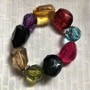 Acrylic "Gems" Stretch Bracelet